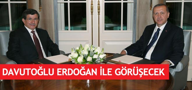 Başbakan Davutoğlu Cumhurbaşkanı Erdoğan'la görüşecek