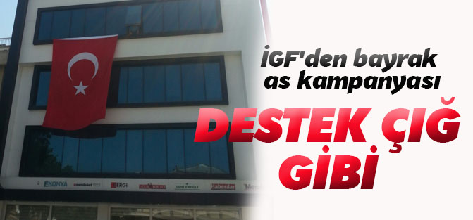 Bayrak as kampanyasına destek çığ gibi