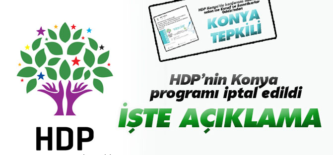 HDP'nin Konya programı ertelendi
