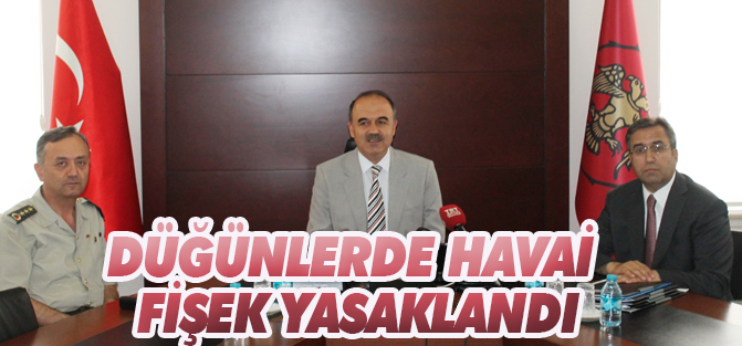 Konya’da düğünlerde havai fişek yasağı