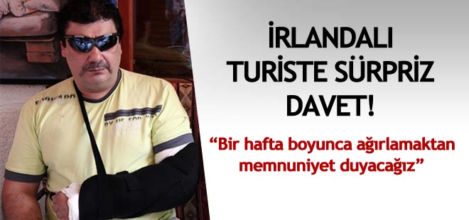 İrlandalı turiste sürpriz davet!