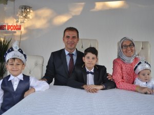 Enes, Faik ve Nusret kardeşler sünnet oldu