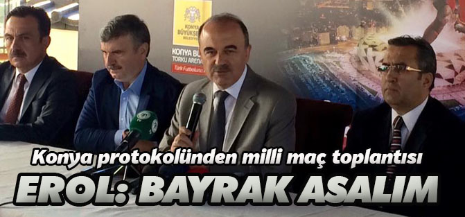 Konya protokolünden milli maç mesaisi