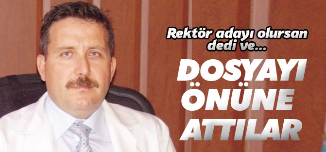 Önüne dosya attılar