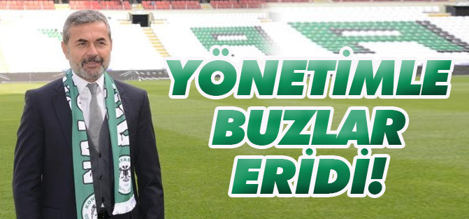 Torku Konyaspor'da yönetim ve teknik heyet arasındaki buzlar eridi