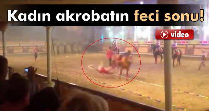 At, kadın akrobatı öldürdü