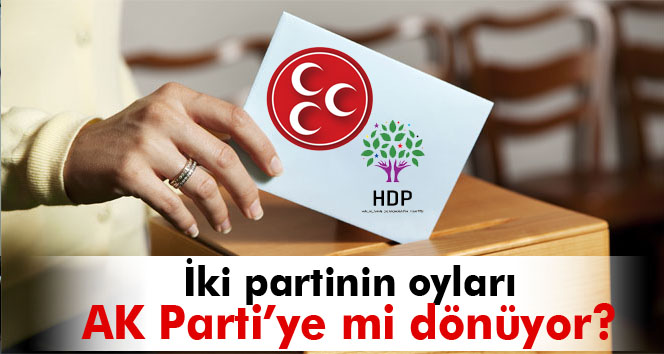 'HDP ve MHP oyları AK Parti'ye dönecek'