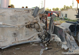 Ereğli'de trafik kazası: 2 ağır yaralı