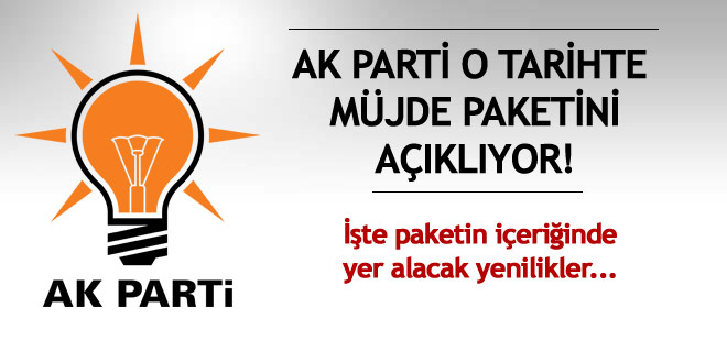 AK Parti müjde paketini açıklıyor!