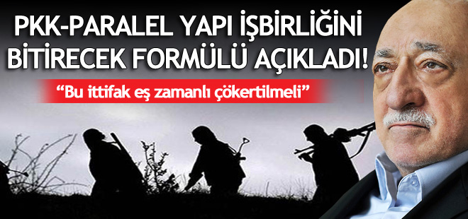PKK-paralel işbirliği böyle bitecek!