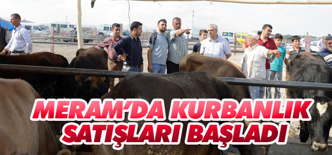 Meram’da kurbanlık satışları başladı