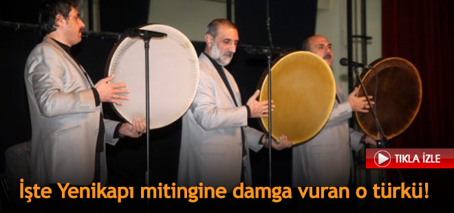 İşte 'teröre karşı tek ses' mitinginde çalınan kardeşlik türküsü