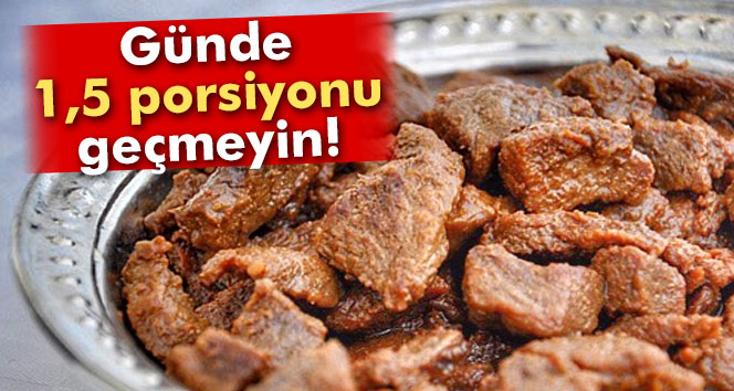 Kurban bayramında et tüketimi uyarısı