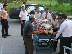 Beyşehir'de traktör devrildi