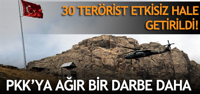 PKK'ya hava operasyonu: 30 terörist öldürüldü