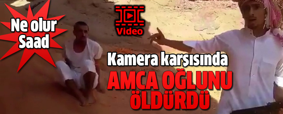 Kamera karşısında amca oğlunu öldürdü