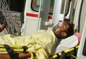 Oksijen tüpü alev aldı: 1 yaralı