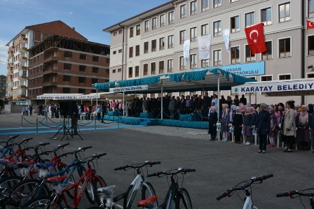Bisiklet dağıtım töreni yapıldı