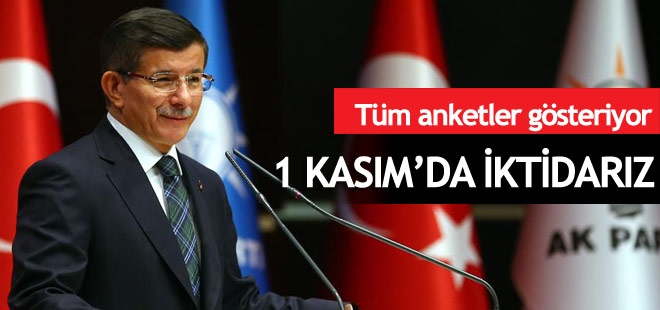 Başbakan Davutoğlu: "Veriler tek başına iktidar olmamızı gösteriyor"