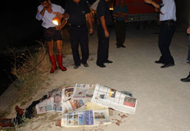 Telefonla konuşurken kaza yaptı