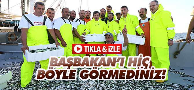 Başbakan Davutoğlu denize açıldı