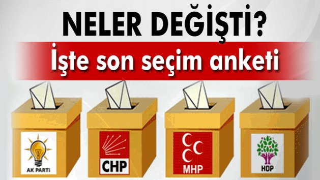 İşte son seçim anketi: İki partinin oyları yükseliyor