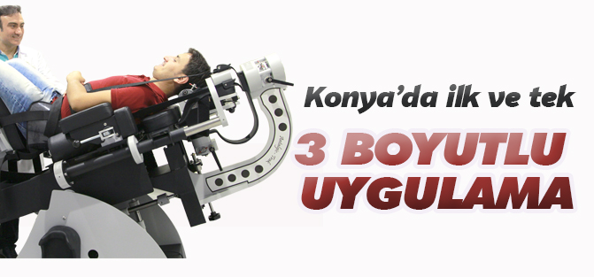 Bel ve boyun sağliği için 3 boyutlu uygulama