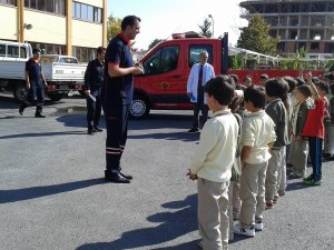 Türmak öğrencileri itfaiyede