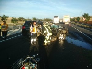 Konya'da trafik kazası: 1 Ölü, 1 yaralı