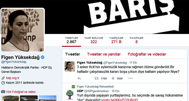 Figen Yüksekdağ'dan skandal açıklama