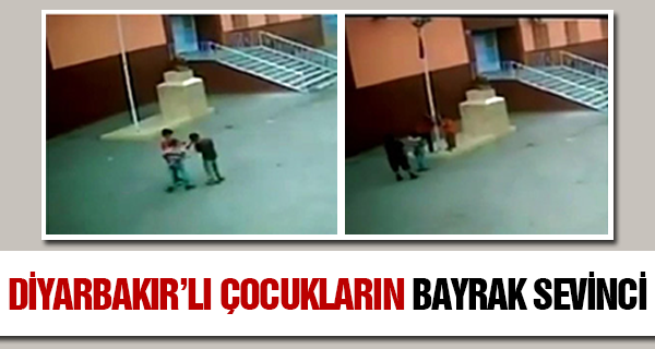 Diyarbakırlı çocukların bayrak sevgisi