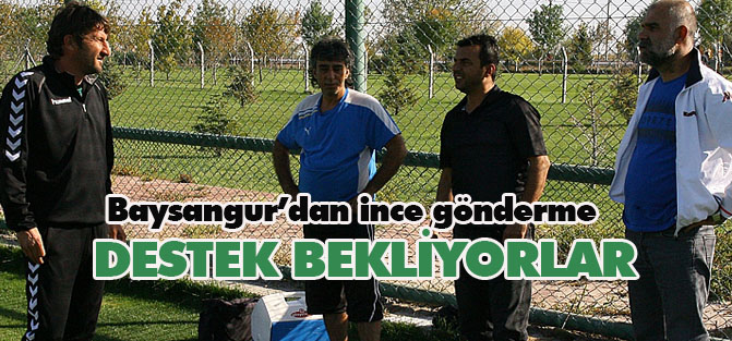 Baysangur’dan ince gönderme