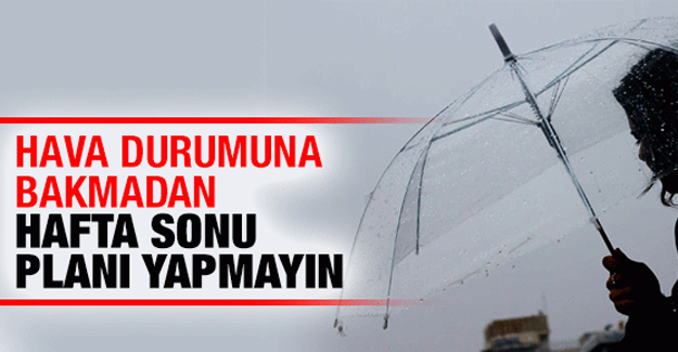 Dikkat! Sağanak yağış geliyor