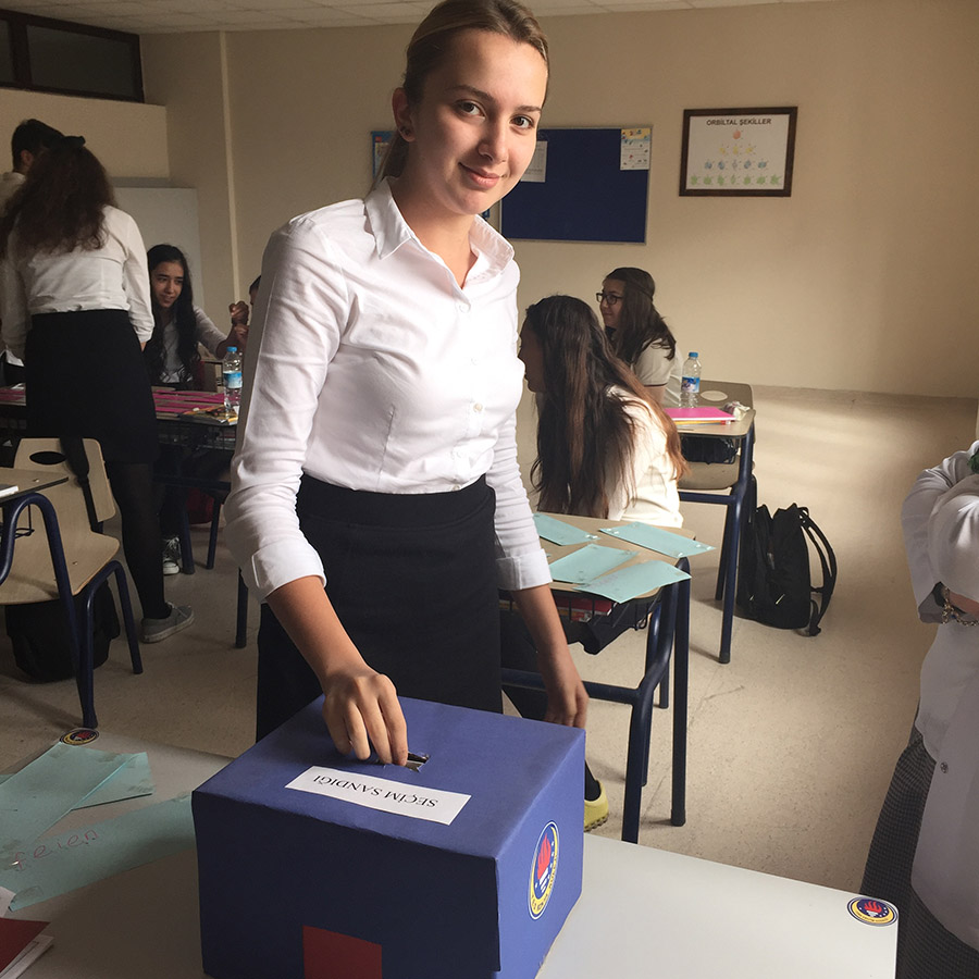 TED Koleji’nde seçim heyecanı