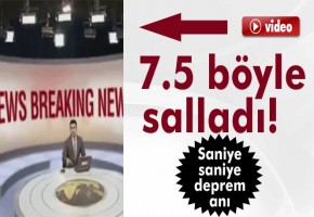 7,5 büyüklüğündeki deprem böyle salladı