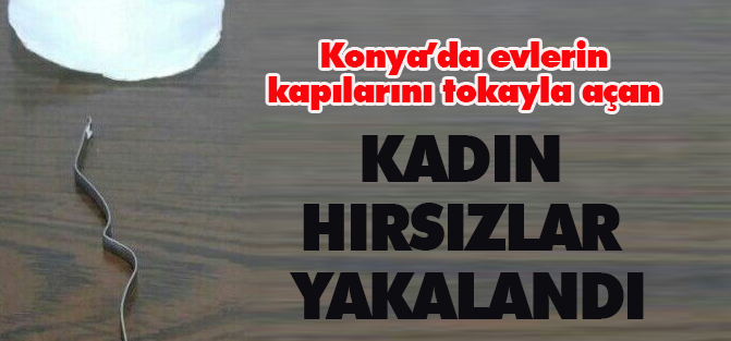 Evlerin kapılarını tokayla açan kadın hırsızlar yakalandı