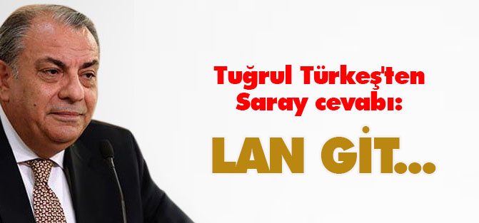 Tuğrul Türkeş'ten Saray cevabı: Lan git...
