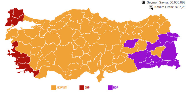 Üç partide şok düşüş