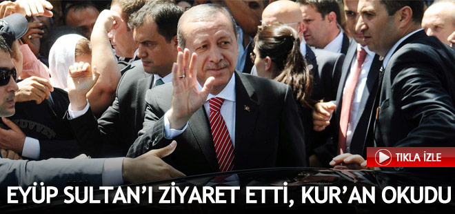 Erdoğan Eyüp Sultan'da Kur'an-ı Kerim okudu