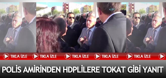 HDP milletvekilleri terörist cenazesinde polisle tartıştı