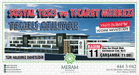 Meram’ın cazibe merkezi olacak