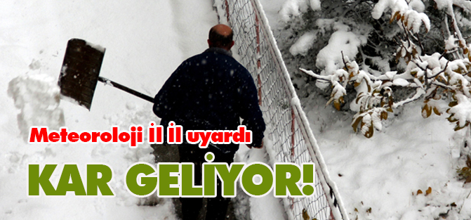 Yoğun kar yağışına dikkat