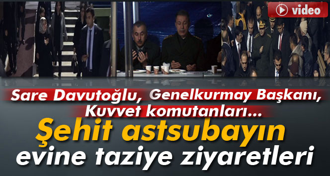 Şehit astsubay Erdem Ertan’ın evine taziye ziyaretleri