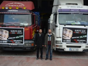 Konya İHH Suriye'ye 52 ton un gönderdi