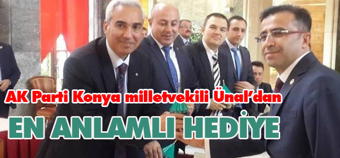 Ömer Ünal'dan anlamlı hediye