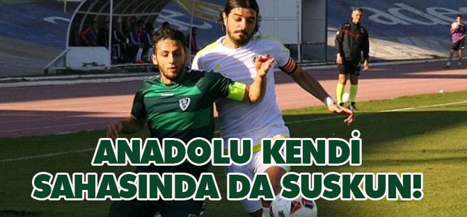Anadolu kendi sahasında berabere kaldı