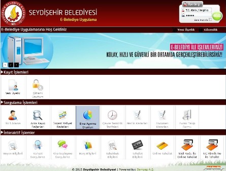 Seydişehir Belediyesi’nden e-belediye hizmeti
