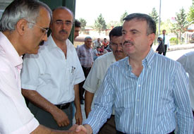 Başkan Akyürek, yaralıları ziyaret etti