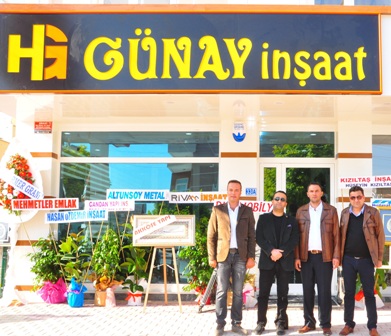 Günay İnşaat yeni ofisinde
