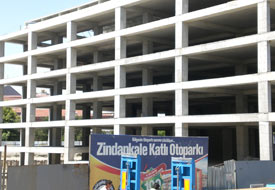 800 araçlık otopark, 400 araca düştü